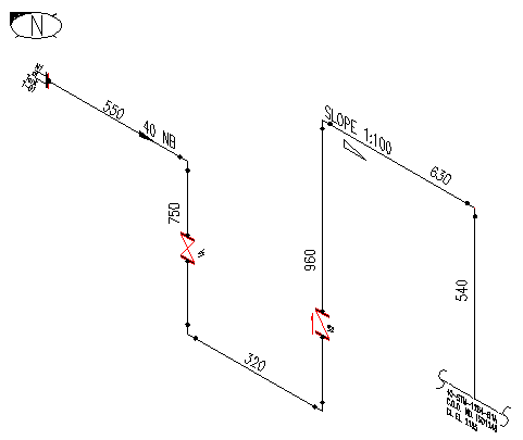 piping isometric drawings what do the circles mean