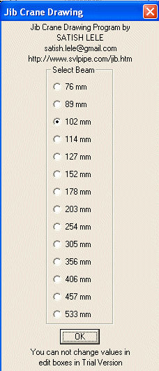 Jib Dialog Box 17